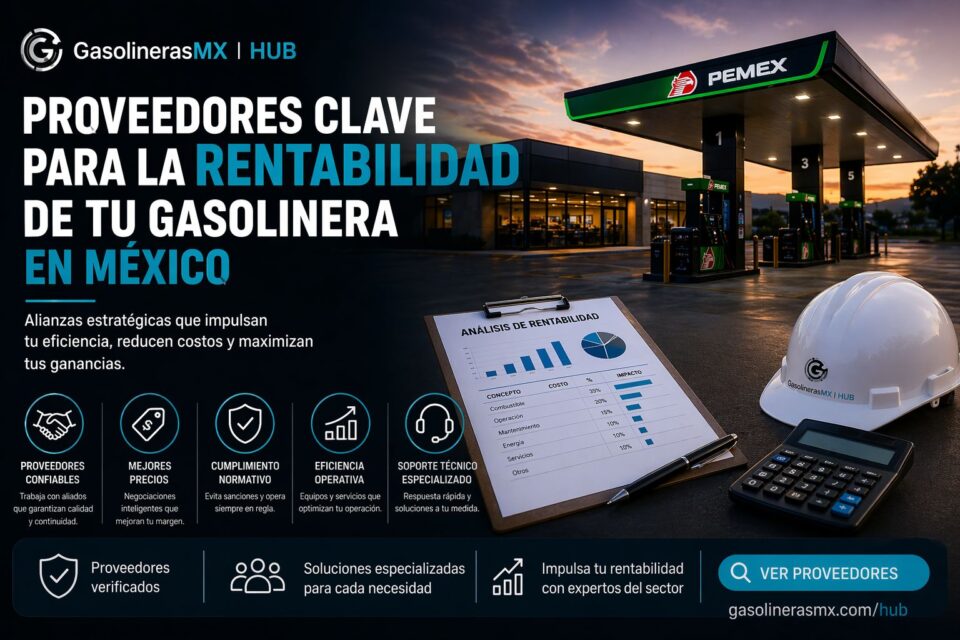 Los proveedores clave que hoy impulsan la rentabilidad de una gasolinera en México | GasolinerasMX HUB