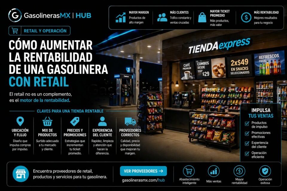 Cómo aumentar la rentabilidad de una gasolinera con retail